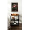 image:imageKate and Laurel Framed Canvas Wall Art Print Roses and Tree Anemones in a Glass Vase by Johan Laurentz Jensen by Nostalgia Prints 18 x 24 Sylvie Beaded Dark Gold Frame Traditional Still Life Art