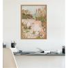 image:imageKate and Laurel Framed Canvas Wall Art Print Sunrise Seascape by Annie Quigley 18 x 24 Sylvie Natural Frame Coastal Abstract Art for Wall Decor