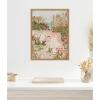image:imageKate and Laurel Framed Canvas Wall Art Print Sunrise Seascape by Annie Quigley 18 x 24 Sylvie Natural Frame Coastal Abstract Art for Wall Decor