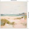 image:imageKate and Laurel Framed Canvas Wall Art Print Tranquil Landscape V Square by Amy Lighthall 30 x 30 Sylvie Beaded Dark Gold Frame Coastal Abstract Art for Wall DecorSylvie Beaded White