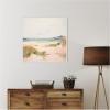 image:imageKate and Laurel Framed Canvas Wall Art Print Tranquil Landscape V Square by Amy Lighthall 30 x 30 Sylvie Beaded Dark Gold Frame Coastal Abstract Art for Wall DecorSylvie Beaded White