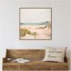 image:imageKate and Laurel Framed Canvas Wall Art Print Tranquil Landscape V Square by Amy Lighthall 30 x 30 Sylvie Beaded Dark Gold Frame Coastal Abstract Art for Wall DecorSylvie Beaded Dark Gold