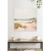 image:imageKate and Laurel Framed Canvas Wall Art Print Tranquil Landscape V Square by Amy Lighthall 30 x 30 Sylvie Beaded Dark Gold Frame Coastal Abstract Art for Wall DecorSylvie Beaded White