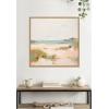 image:imageKate and Laurel Framed Canvas Wall Art Print Tranquil Landscape V Square by Amy Lighthall 30 x 30 Sylvie Beaded Dark Gold Frame Coastal Abstract Art for Wall DecorSylvie Natural