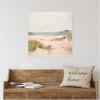 image:imageKate and Laurel Framed Canvas Wall Art Print Tranquil Landscape V Square by Amy Lighthall 30 x 30 Sylvie Beaded Dark Gold Frame Coastal Abstract Art for Wall DecorSylvie Beaded White
