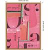 image:imageKate and Laurel Framed Canvas Wall Art Print Typography Pink 18x24 FC by Felicia Dadak 18 x 24 Sylvie Natural Frame Modern Contemporary Abstract Art for Wall Decor