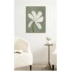 image:imageKate and Laurel Framed Canvas Wall Art Print White Floral by Gabrielly Guedes 18 x 24 Sylvie Dark Gold Frame Modern Contemporary Flower Art for Wall DecorSylvie Dark Gold