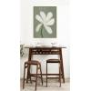 image:imageKate and Laurel Framed Canvas Wall Art Print White Floral by Gabrielly Guedes 18 x 24 Sylvie Dark Gold Frame Modern Contemporary Flower Art for Wall DecorSylvie Dark Gold