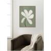 image:imageKate and Laurel Framed Canvas Wall Art Print White Floral by Gabrielly Guedes 18 x 24 Sylvie Dark Gold Frame Modern Contemporary Flower Art for Wall DecorSylvie Dark Gold