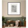 image:imageKate and Laurel Framed Wall Art Print Abstract Black by Gabrielly Guedes 25 x 25 Svelte Noir Black Frame Modern Contemporary Abstract Art for Wall DecorSvelte Noir Black