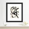 image:imageKate and Laurel Framed Wall Art Print Black Twist 1 by Alicia Bock 23 x 27 Oliver Black Narrow Frame Modern Contemporary Abstract Art for Wall Decor27L x 23W