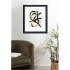 image:imageKate and Laurel Framed Wall Art Print Black Twist 1 by Alicia Bock 23 x 27 Oliver Black Narrow Frame Modern Contemporary Abstract Art for Wall Decor27L x 23W