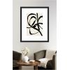 image:imageKate and Laurel Framed Wall Art Print Black Twist 1 by Alicia Bock 23 x 27 Oliver Black Narrow Frame Modern Contemporary Abstract Art for Wall Decor43L x 35W