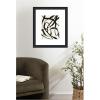 image:imageKate and Laurel Framed Wall Art Print Black Twist 4 by Alicia Bock 23 x 27 Oliver Black Narrow Frame Modern Contemporary Abstract Art for Wall Decor27L x 23W