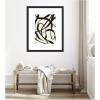 image:imageKate and Laurel Framed Wall Art Print Black Twist 4 by Alicia Bock 23 x 27 Oliver Black Narrow Frame Modern Contemporary Abstract Art for Wall Decor43L x 35W