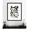 image:imageKate and Laurel Framed Wall Art Print Black Twist 4 by Alicia Bock 23 x 27 Oliver Black Narrow Frame Modern Contemporary Abstract Art for Wall Decor43L x 35W