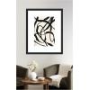 image:imageKate and Laurel Framed Wall Art Print Black Twist 4 by Alicia Bock 23 x 27 Oliver Black Narrow Frame Modern Contemporary Abstract Art for Wall Decor43L x 35W