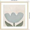 image:imageKate and Laurel Framed Wall Art Print Blue Flower by Gabrielly Guedes 25 x 25 Svelte Natural Frame Modern Contemporary Flower Art for Wall DecorSvelte Natural
