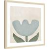 image:imageKate and Laurel Framed Wall Art Print Blue Flower by Gabrielly Guedes 25 x 25 Svelte Natural Frame Modern Contemporary Flower Art for Wall DecorSvelte Natural