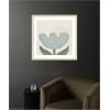 image:imageKate and Laurel Framed Wall Art Print Blue Flower by Gabrielly Guedes 25 x 25 Svelte Natural Frame Modern Contemporary Flower Art for Wall DecorSvelte Natural