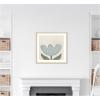 image:imageKate and Laurel Framed Wall Art Print Blue Flower by Gabrielly Guedes 25 x 25 Svelte Natural Frame Modern Contemporary Flower Art for Wall DecorSvelte Natural