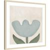 image:imageKate and Laurel Framed Wall Art Print Blue Flower by Gabrielly Guedes 25 x 25 Svelte Natural Frame Modern Contemporary Flower Art for Wall DecorSvelte Natural