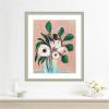 image:imageKate and Laurel Framed Wall Art Print Blush in Bloom by Nikita Jariwala 22 x 26 Florence Silver Frame Modern Contemporary Flower Art for Wall Decor26L x 22W