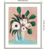 image:imageKate and Laurel Framed Wall Art Print Blush in Bloom by Nikita Jariwala 22 x 26 Florence Silver Frame Modern Contemporary Flower Art for Wall Decor42L x 34W
