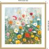 image:imageKate and Laurel Framed Wall Art Print Boho WIldflower Garden by The Creative Bunch Studio 26 x 26 Florence Gold Frame Bohemian Boho Flowers Nature Art for Wall Decor34L x 34W