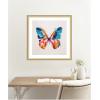 image:imageKate and Laurel Framed Wall Art Print Bold Colorful Brush Boho Butterfly by The Creative Bunch Studio 26 x 26 Florence Gold Frame Bohemian Boho Abstract Animals Art for Wall Decor26L x 26W