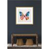 image:imageKate and Laurel Framed Wall Art Print Bold Colorful Brush Boho Butterfly by The Creative Bunch Studio 26 x 26 Florence Gold Frame Bohemian Boho Abstract Animals Art for Wall Decor26L x 26W