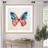 image:imageKate and Laurel Framed Wall Art Print Bold Colorful Brush Boho Butterfly by The Creative Bunch Studio 26 x 26 Florence Gold Frame Bohemian Boho Abstract Animals Art for Wall Decor34L x 34W
