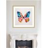 image:imageKate and Laurel Framed Wall Art Print Bold Colorful Brush Boho Butterfly by The Creative Bunch Studio 26 x 26 Florence Gold Frame Bohemian Boho Abstract Animals Art for Wall Decor34L x 34W