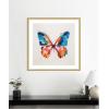 image:imageKate and Laurel Framed Wall Art Print Bold Colorful Brush Boho Butterfly by The Creative Bunch Studio 26 x 26 Florence Gold Frame Bohemian Boho Abstract Animals Art for Wall Decor34L x 34W