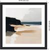 image:imageKate and Laurel Framed Wall Art Print Coastal Sand Modern Abstract Landscape I by The Creative Bunch Studio 27 x 27 Oliver Black Narrow Frame Modern Contemporary Abstract Landscapes Art for35L x 35W