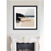 image:imageKate and Laurel Framed Wall Art Print Coastal Sand Modern Abstract Landscape I by The Creative Bunch Studio 27 x 27 Oliver Black Narrow Frame Modern Contemporary Abstract Landscapes Art for35L x 35W