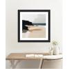 image:imageKate and Laurel Framed Wall Art Print Coastal Sand Modern Abstract Landscape I by The Creative Bunch Studio 27 x 27 Oliver Black Narrow Frame Modern Contemporary Abstract Landscapes Art for27L x 27W