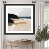 image:imageKate and Laurel Framed Wall Art Print Coastal Sand Modern Abstract Landscape I by The Creative Bunch Studio 27 x 27 Oliver Black Narrow Frame Modern Contemporary Abstract Landscapes Art for35L x 35W