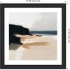 image:imageKate and Laurel Framed Wall Art Print Coastal Sand Modern Abstract Landscape I by The Creative Bunch Studio 27 x 27 Oliver Black Narrow Frame Modern Contemporary Abstract Landscapes Art for27L x 27W