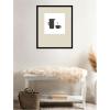 image:imageKate and Laurel Framed Wall Art Print Coffee by Gabrielly Guedes 21 x 25 Svelte Noir Black Frame Modern Contemporary Still Life Art for Wall Decor
