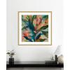 image:imageKate and Laurel Framed Wall Art Print Colorful Tropic Botanical Abstract Neutral Linen by The Creative Bunch Studio 26 x 26 Florence Gold Frame Bohemian Boho Abstract Flowers Art for Wall Decor34L x 34W