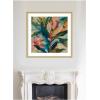 image:imageKate and Laurel Framed Wall Art Print Colorful Tropic Botanical Abstract Neutral Linen by The Creative Bunch Studio 26 x 26 Florence Gold Frame Bohemian Boho Abstract Flowers Art for Wall Decor34L x 34W