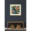 image:imageKate and Laurel Framed Wall Art Print Colorful Tropic Botanical Abstract Neutral Linen by The Creative Bunch Studio 26 x 26 Florence Gold Frame Bohemian Boho Abstract Flowers Art for Wall Decor26L x 26W