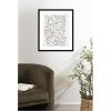 image:imageKate and Laurel Framed Wall Art Print Connected Lines by Gabrielly Guedes 21 x 25 Svelte Noir Black Frame Modern Contemporary Abstract Art for Wall DecorSvelte Noir Black