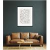 image:imageKate and Laurel Framed Wall Art Print Connected Lines by Gabrielly Guedes 21 x 25 Svelte Noir Black Frame Modern Contemporary Abstract Art for Wall DecorSvelte Noir Black