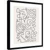 image:imageKate and Laurel Framed Wall Art Print Connected Lines by Gabrielly Guedes 21 x 25 Svelte Noir Black Frame Modern Contemporary Abstract Art for Wall DecorSvelte Noir Black