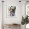 image:imageKate and Laurel Framed Wall Art Print Dangle Thumb Pastel Flower Bouquet by Mary Sparrow 22 x 26 Florence Silver Frame Modern Contemporary Flowers Art for Wall Decor26L x 22W