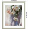 image:imageKate and Laurel Framed Wall Art Print Dangle Thumb Pastel Flower Bouquet by Mary Sparrow 22 x 26 Florence Silver Frame Modern Contemporary Flowers Art for Wall Decor26L x 22W