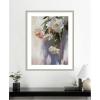 image:imageKate and Laurel Framed Wall Art Print Dangle Thumb Pastel Flower Bouquet by Mary Sparrow 22 x 26 Florence Silver Frame Modern Contemporary Flowers Art for Wall Decor42L x 34W