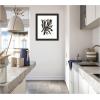 image:imageKate and Laurel Framed Wall Art Print Dark Floral by Alicia Bock 23 x 27 Oliver Black Narrow Frame Modern Contemporary Abstract Art for Wall Decor27L x 23W